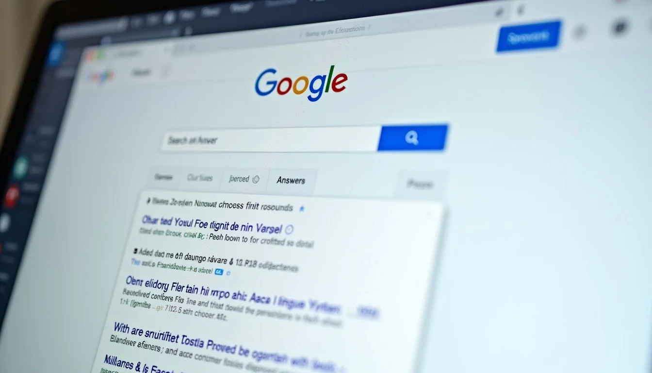 Google AI Overviews ve answer engine sonuç ekranı örneği