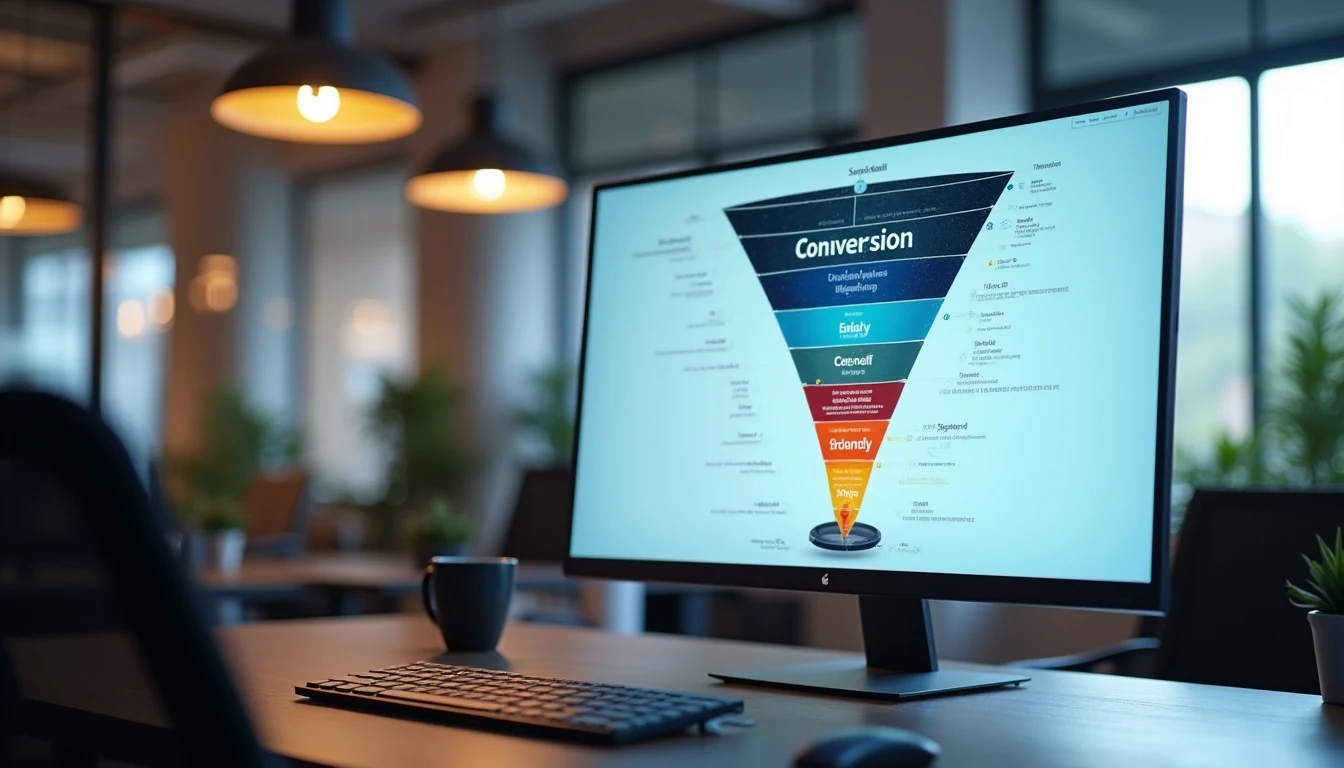 Dönüşüm hunisi analizi ve satış boru hattı görselleştirmesi