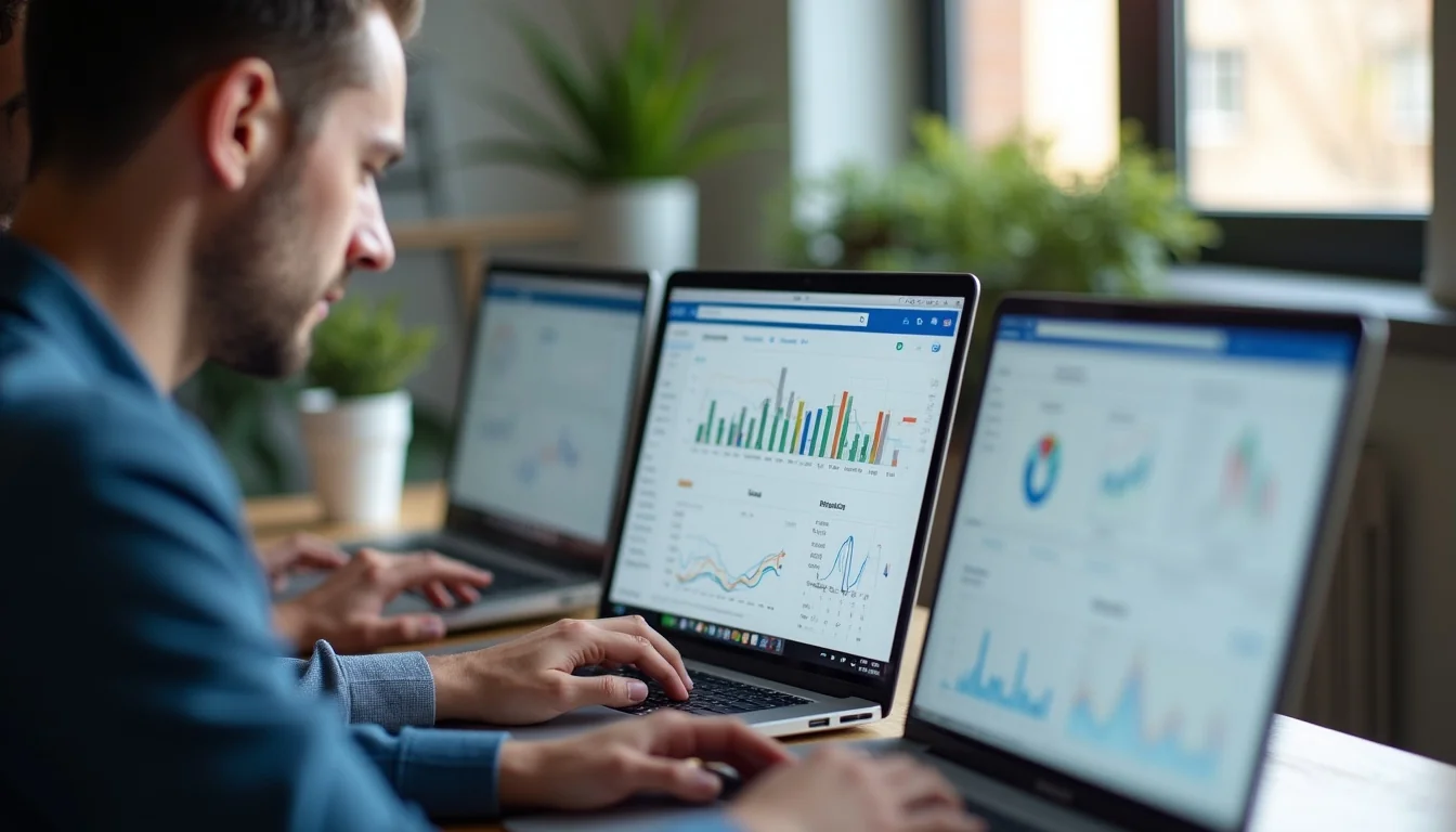 Kurumsal SEO ekibi arama performansı metriklerini analiz ederken