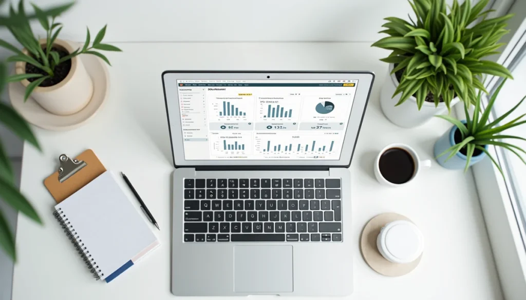 Uzun kuyruklu anahtar kelime stratejisi ile SEO analizi yapan profesyonel çalışma alanı